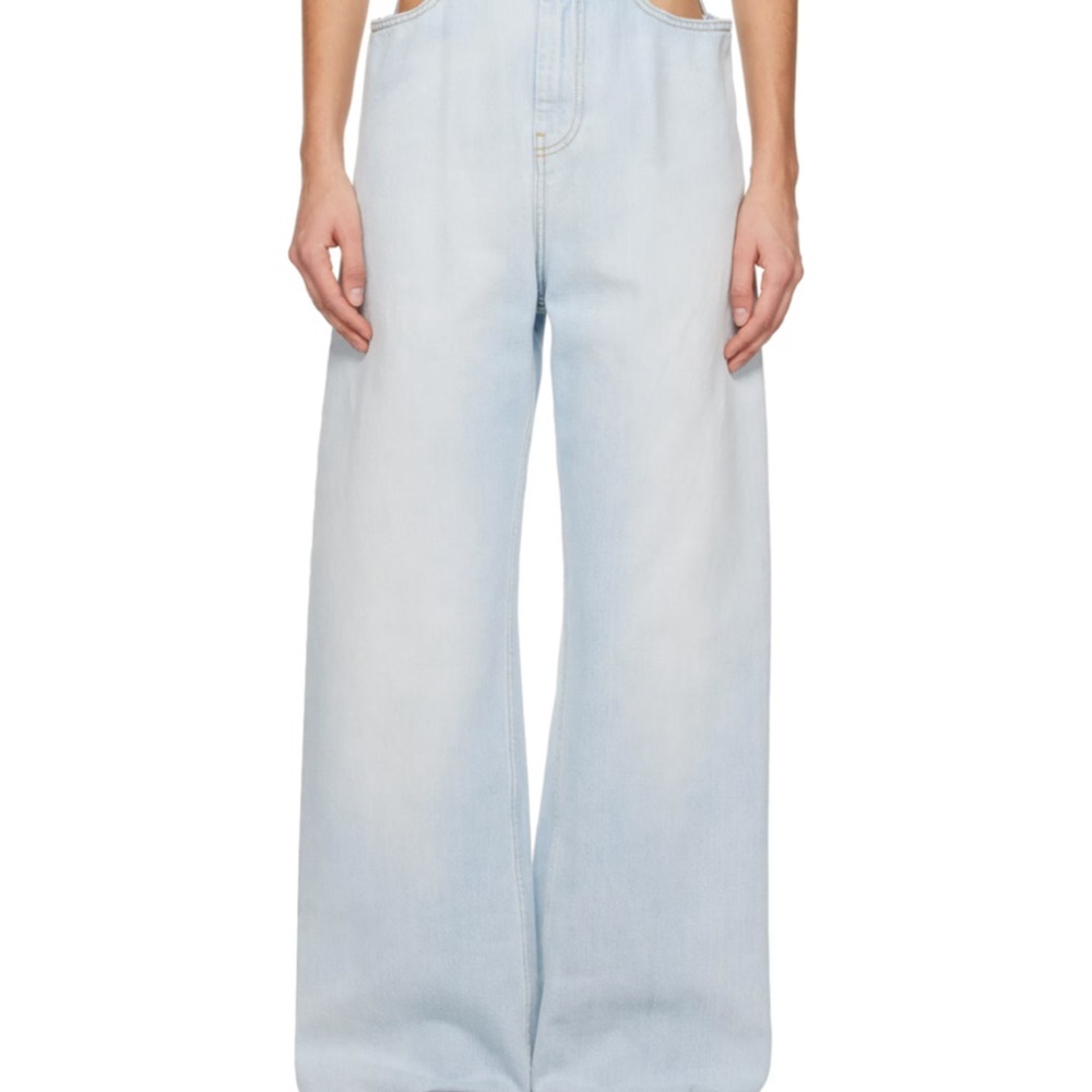 Maison Martin Margiela Light Wash Wide Leg Jeans